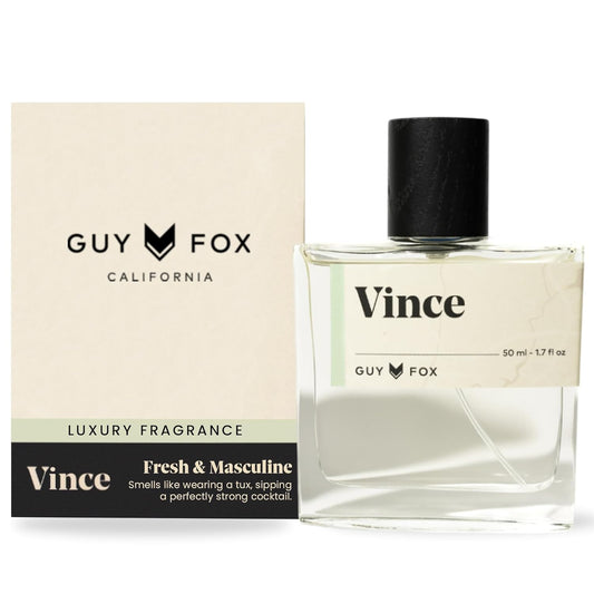 GUY FOX - Vince - Cologne For Men | Crushed Lime, Mint Gin, Sunset Musk | Fresh, Masculine Men's Cologne | Men's Fragrance | 1.7 Fl Oz
