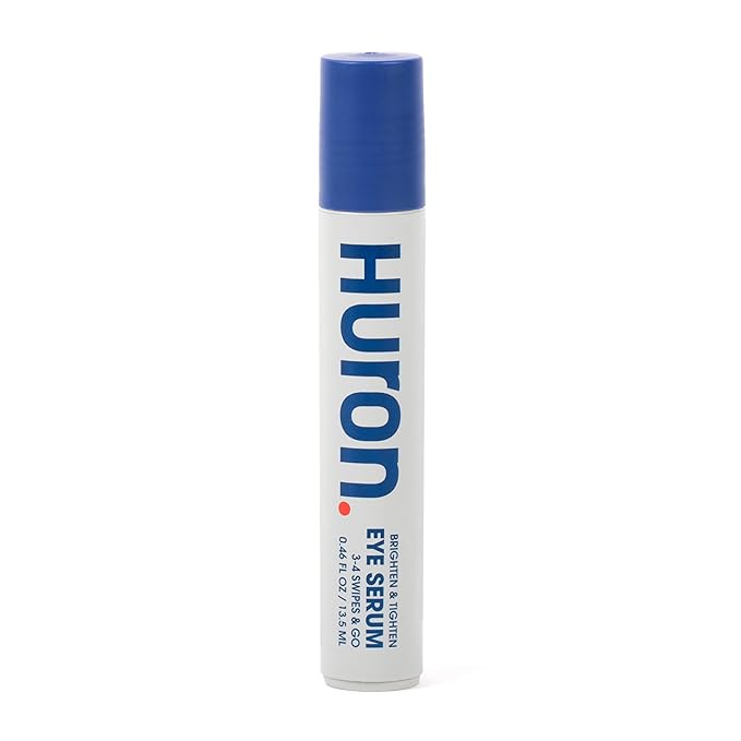 Huron Eye Serum - Men’s Eye Roller - Helps Alleviate Dark Circles, Fine Lines and Puffiness - Contains Niacinamide & Caffeine - Apply Twice a Day