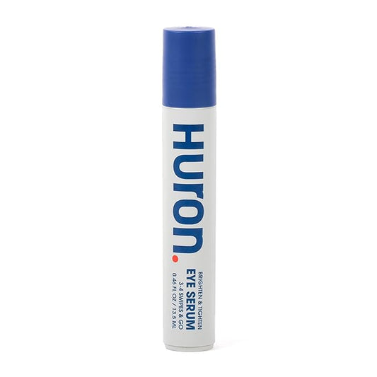 Huron Eye Serum - Men’s Eye Roller - Helps Alleviate Dark Circles, Fine Lines and Puffiness - Contains Niacinamide & Caffeine - Apply Twice a Day