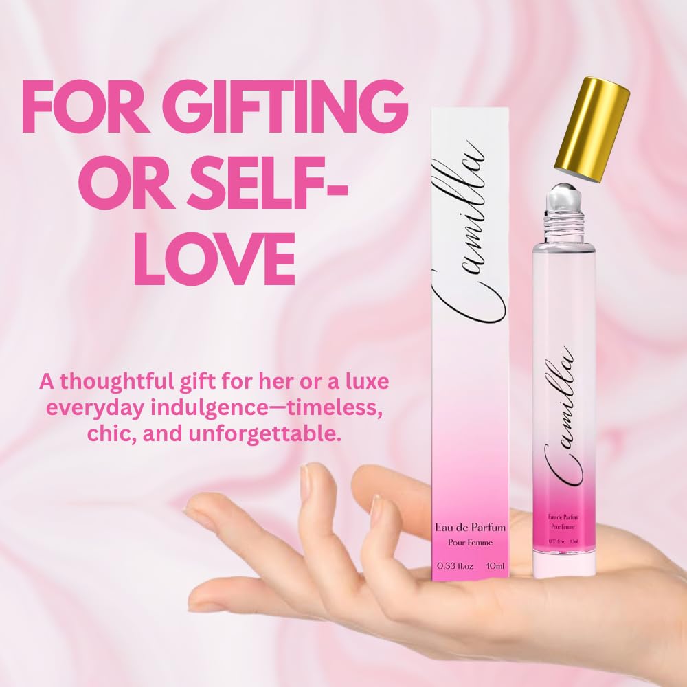 Perfume for Women Rollerball – INSPIRED by A WORLD RENOWED WOMEN'S PERFUME - Bergamot, Jasmine, Patchouli, Vanilla – Sweet, Floral, Sexy, Long-Lasting Eau De Parfum 10ml (0.33 fl oz)