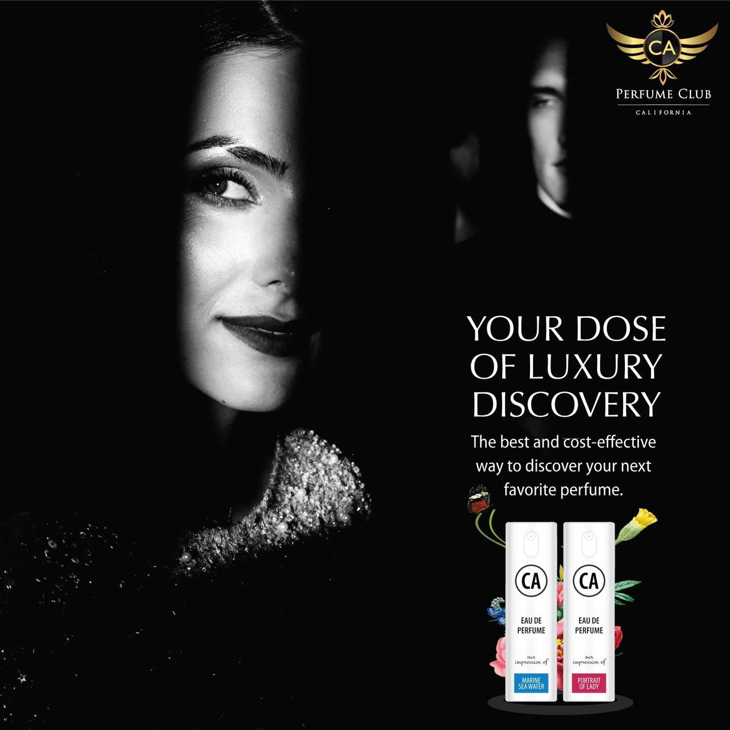 CA Perfume Originals Spice & Black Vanilla for Men Eau De Parfum Vanilla Scent Long Lasting Cologne for Men Travel Size TSA Ready for Day and Night Wear 0.33 Fl Oz 10ml