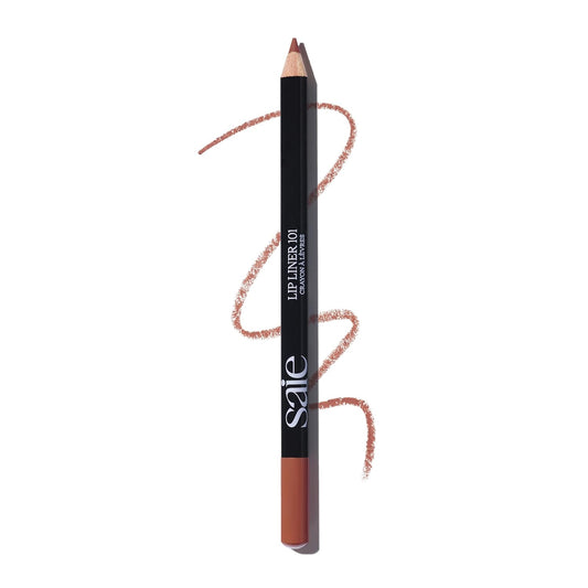 Saie Lip Liner 101 - Lip Pencil Made with a Creamy, Soft Matte Formula for a Naturally Framed or Fully Filled Look - Supercharged with Shea Butter & Jojoba Oil - Flirt (.05 oz)