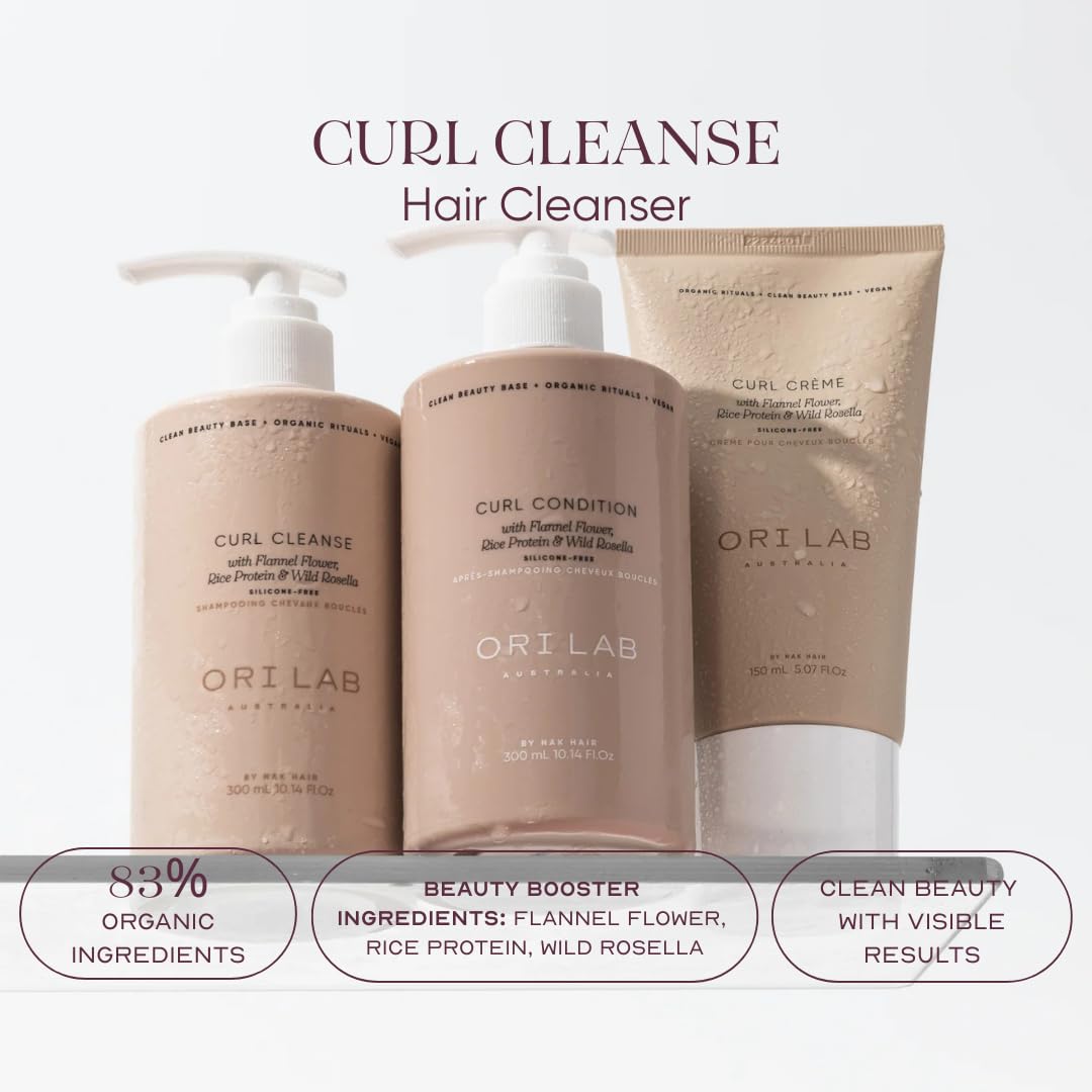 ORI LAB - Curl Cleanse 300ml - Silicone-Free Shampoo