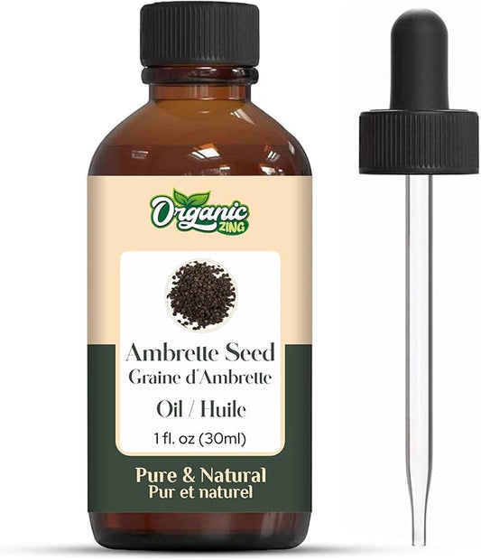 Ambrette Seed (Abelmoschus moschatus) Oil | Pure & Natural Carrier Oil for Skincare, Aroma & Diffusers - 30ml/1.01fl oz