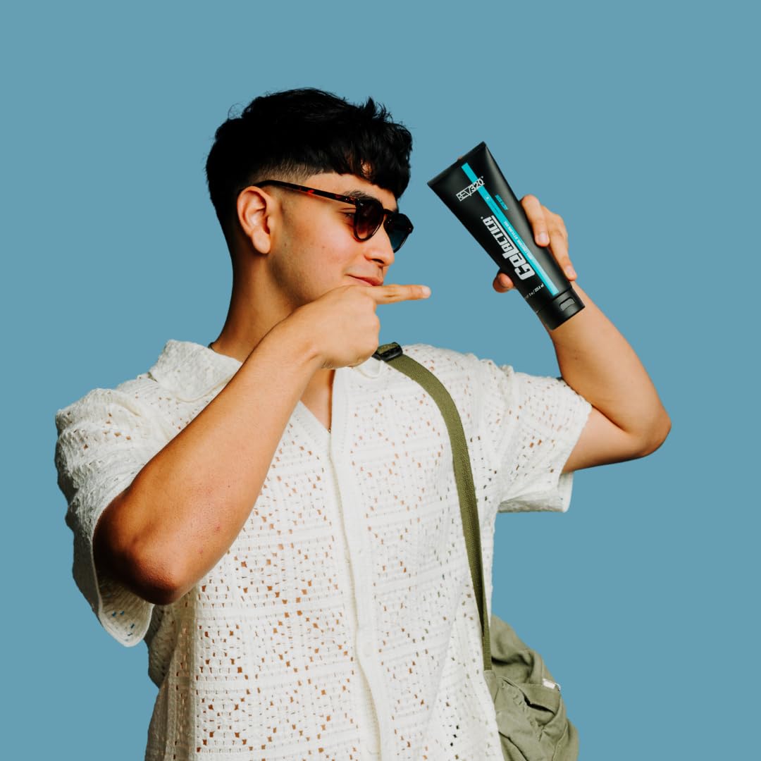 Max Control Hair Gel for Men, Alcohol-Free, Strong Hold Styling Gel, Natural Extracts for Long-Lasting Hold and Shine, Slick Back Hair Style 8 oz