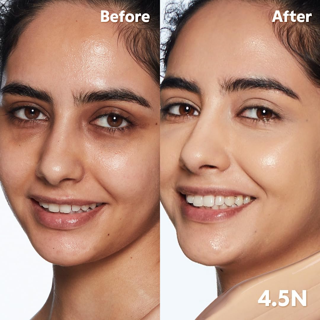 TIRTIR Glide&Hide Blurring Concealer - Creamy texture, Conceals dark circles and wrinkles, Dual formula (liquid tip & balm stick), Long-lasting wear, Korean Makeup, #8.7N, 0.28 Oz