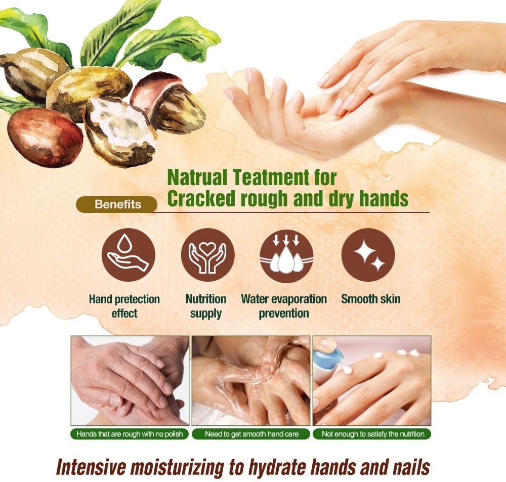 Epielle Hydrating Hand & Foot Masks 12 Pairs, Deep Moisturizing Socks & Gloves, Soften Dry Hands & Cracked Heels with Shea Butter & Jojoba Oil, Korean Skin Care, Foot Spa, Self Care Gifts for Women