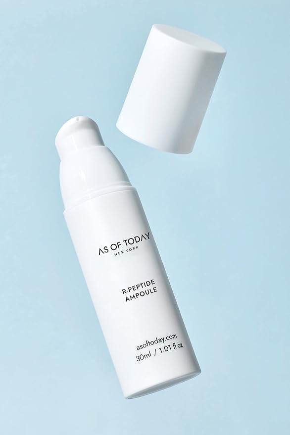 "AS OF TODAY R Peptide Ampoule Serum - 1% Pure Peptide, Camellia Seed Oil, Anti-Aging, Hydration, Wrinkle Care, Fine Line Care, Skin Elasticity, Clean & Clinically Tested Formula, 1 fl oz"