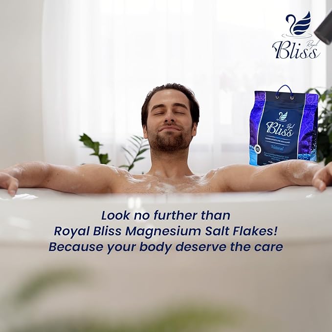 Magnesium Bath & Foot Soak Flakes, Epsom Salt Alternative, High-Absorption Minerals, Natural Salts for Relaxation, Wellness & Muscle Relief, Ideal for Soaking, Recovery, and Stress Relief 10 LB