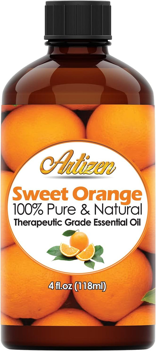 Artizen 4oz Oils - Sweet Orange Essential Oil - 4 Fluid Ounces