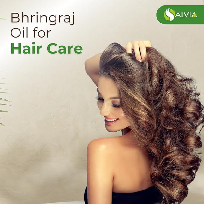 Salvia Bhringraj Oil (Eclipta alba) - Undiluted Uncut Cold Pressed Premium Oil (500ml (16.9 Fl Oz))