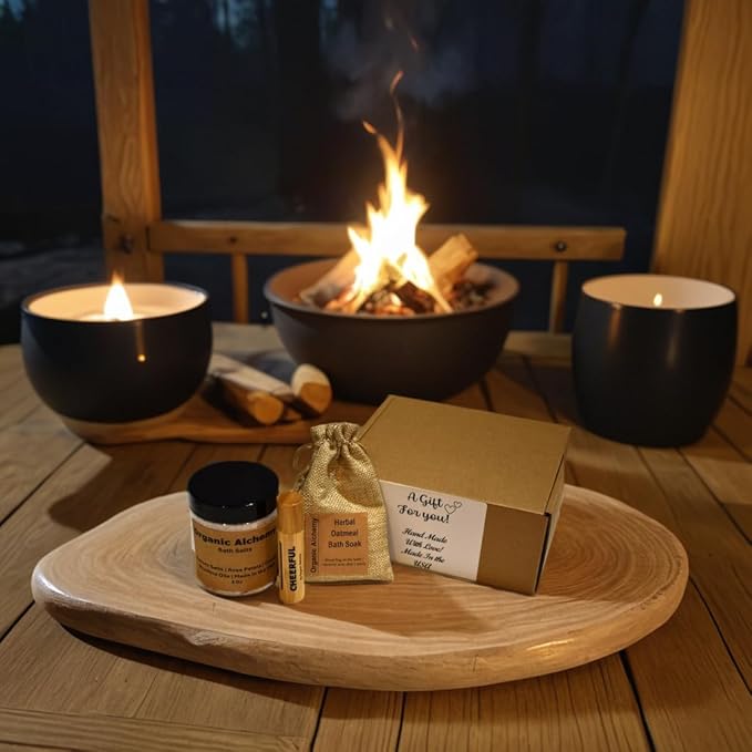 Luxurious Self Care Package for Women: Epsom Salt Bath Salts Gift Set with Oatmeal Bath Soak, Essential Oil Roller Perfect Relaxing Gifts for Women, Ideal at-Home Spa Gift Baskets!