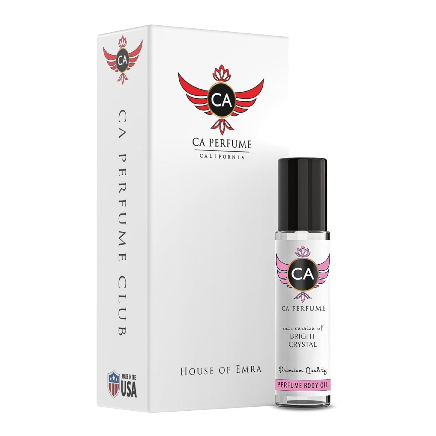 CA Perfume Impression of Bright Crystal for Women Eau De Parfum Floral Fruity Scent Long Lasting Perfumes for Women Travel Size TSA Ready for Day and Night Wear 0.33 Fl Oz 10ml