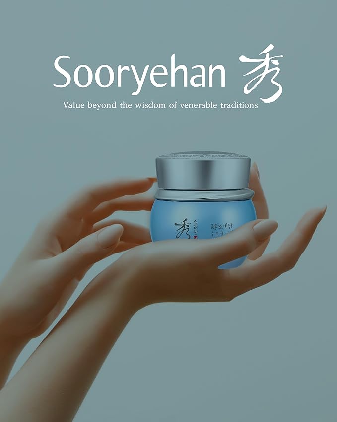 Sooryehan Water Spring Cream AD Amazon Set (Amazon Set, 4.2fl oz) - Korean Moisturizer Skincare for Deep Hydration Boost & Elasticity by LG Beauty. Fermented Ginseng, Hyaluronic Acid, Amino Acid.