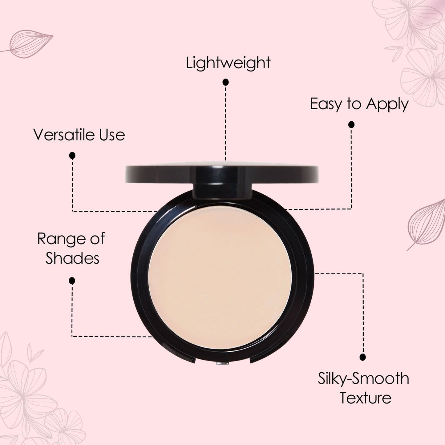 Vera Moore Matte Pressed Powder, Makeup Setting Compact Powder, Face Powder for Full Coverage with Flawless Finish, Shine, Matte Finish for All Skin Types (Linen, 12.5g)