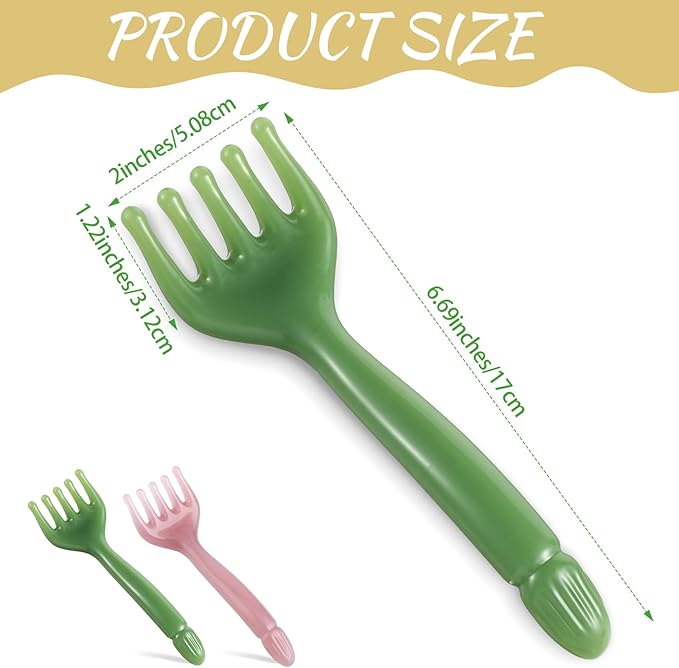 2Pcs Head Massager Scalp Handheld Resin Comb Portable Head Scratcher Massager Relax Tool Gua Sha Five-Claw Comb Manual Relaxation Tool for Father Mother Soothing Massage Face Eye Nose Jaw Neck