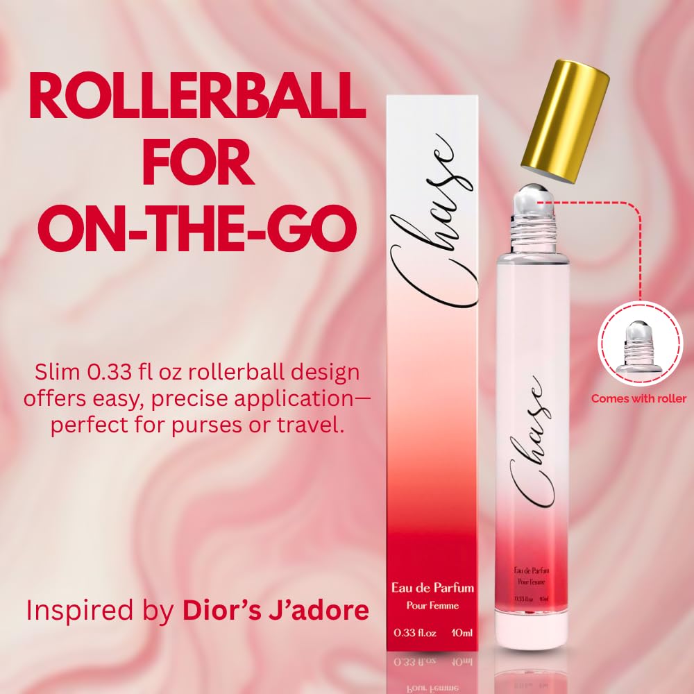 Perfume for Women Rollerball – INSPIRED by A WORLD RENOWED WOMEN'S PERFUME – Pear, Jasmine, Vanilla, Cedar, Elegant, Floral, Long-Lasting, Sweet – Eau De Parfum 0.33oz 100ml