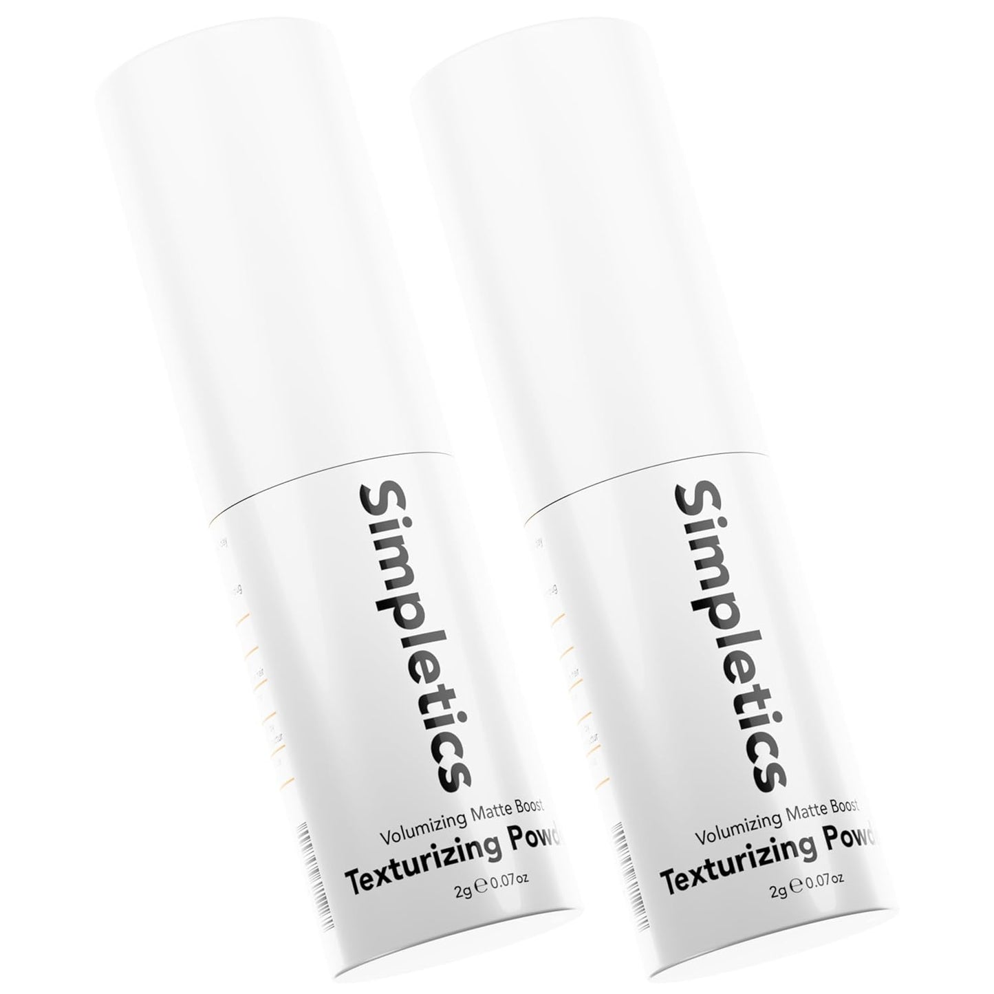 Simpletics Texturizing Powder - All Natural, 4 Ingredient Nourishing Formula with Rice Starch - Chemical Free - Gives Volumized, Texturized, Matte Finish to Men & Women (2 Pack)