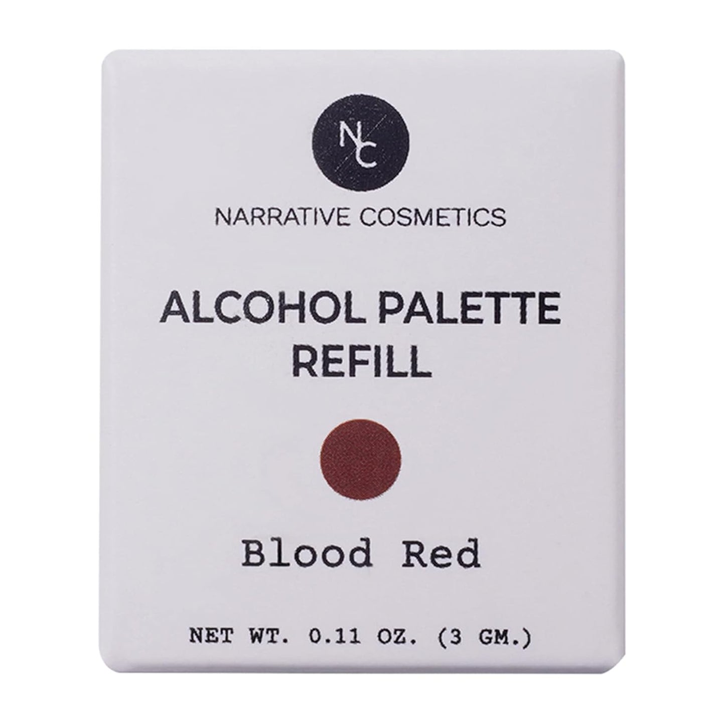 Narrative Cosmetics Alcohol Palette Refill Pans - Skin Tones - Blood Red