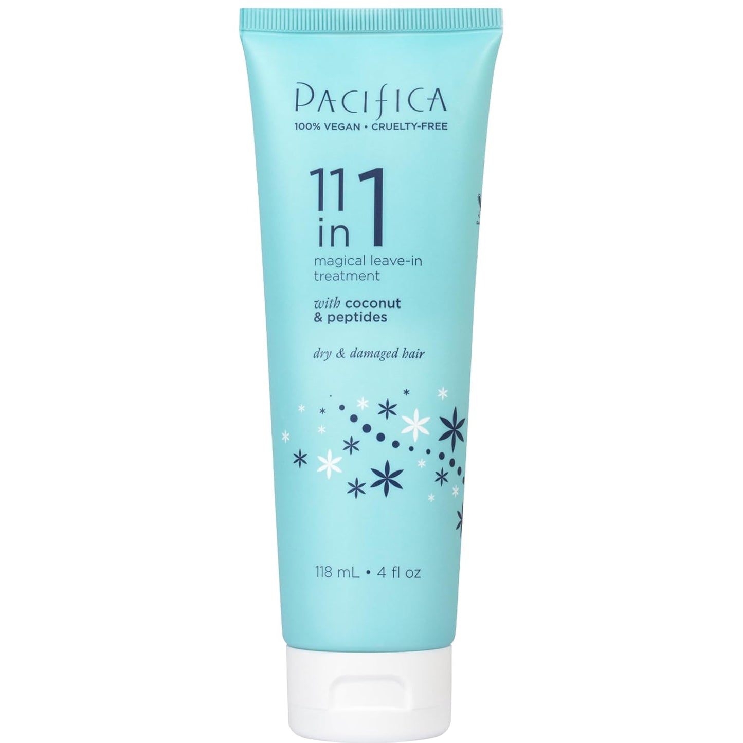 Pacifica Leave In Conditioner - 11 in 1 Magical Hair Treatment - Strengthen & Repair Damaged Hair - Deep Conditioning for Dry Hair Adds Shine & Anti-Frizz for Straight, Wavy & Curly Hair Care, Vegan