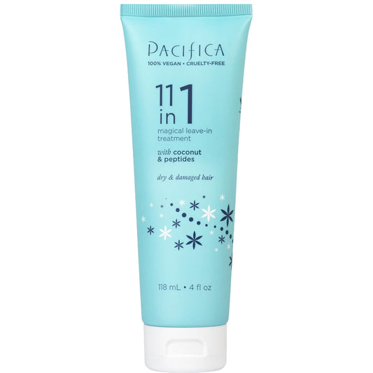 Pacifica Leave In Conditioner - 11 in 1 Magical Hair Treatment - Strengthen & Repair Damaged Hair - Deep Conditioning for Dry Hair Adds Shine & Anti-Frizz for Straight, Wavy & Curly Hair Care, Vegan