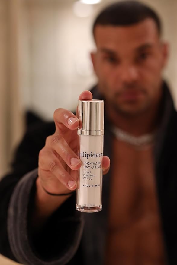 Trilipiderm Essential Face Regimen Bundle – Hydrating Exfoliant Cleanser, Protective Day Crème, Rehydration Night Crème Set – Complete 3-Step Skincare Solution for Hydration and Renewal