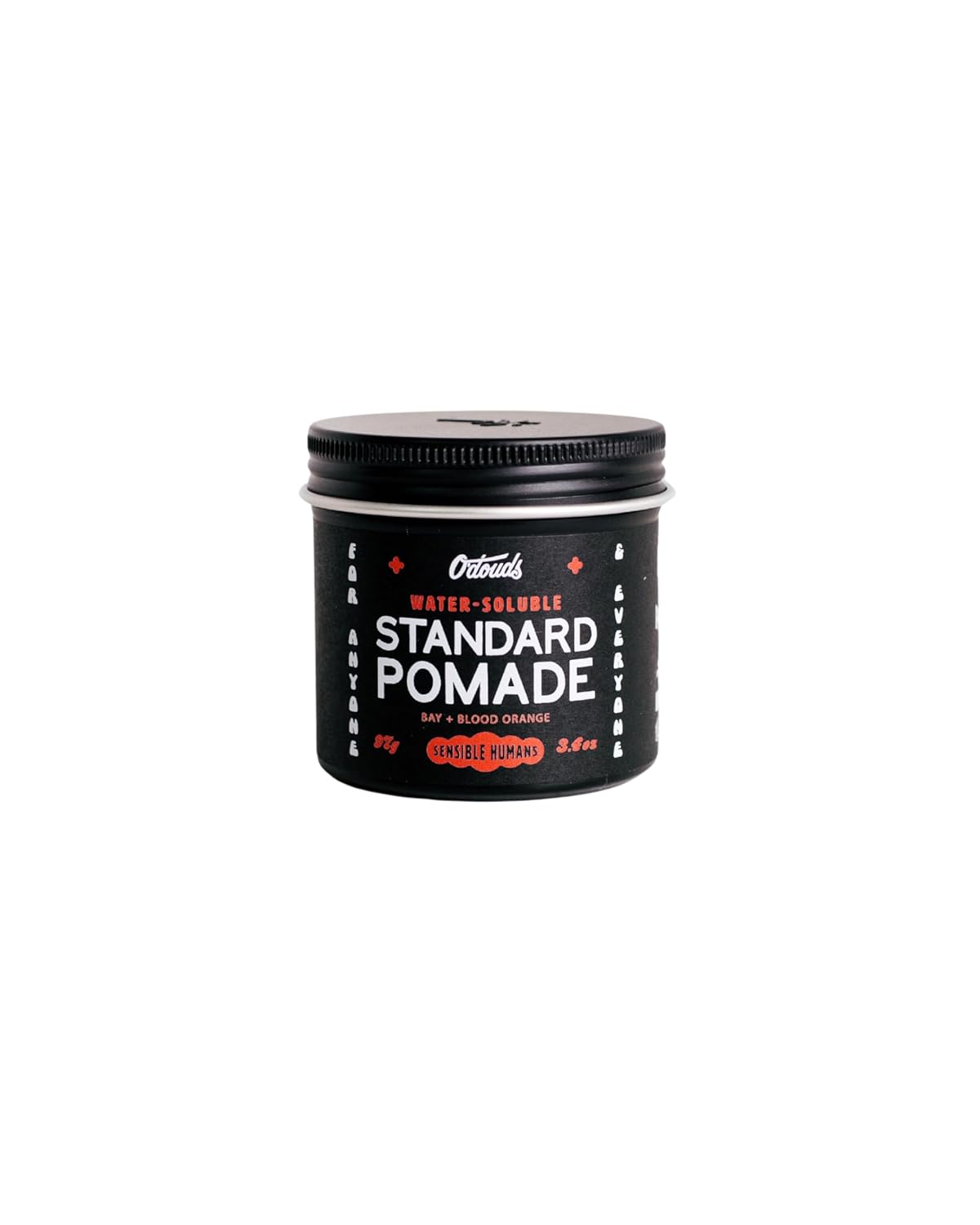 O'Douds Standard Pomade for Men - Natural Styling Hair Pomade - Firm Hold & High Shine Finish for Classic Looks - Bay & Blood Orange Scent (4oz)