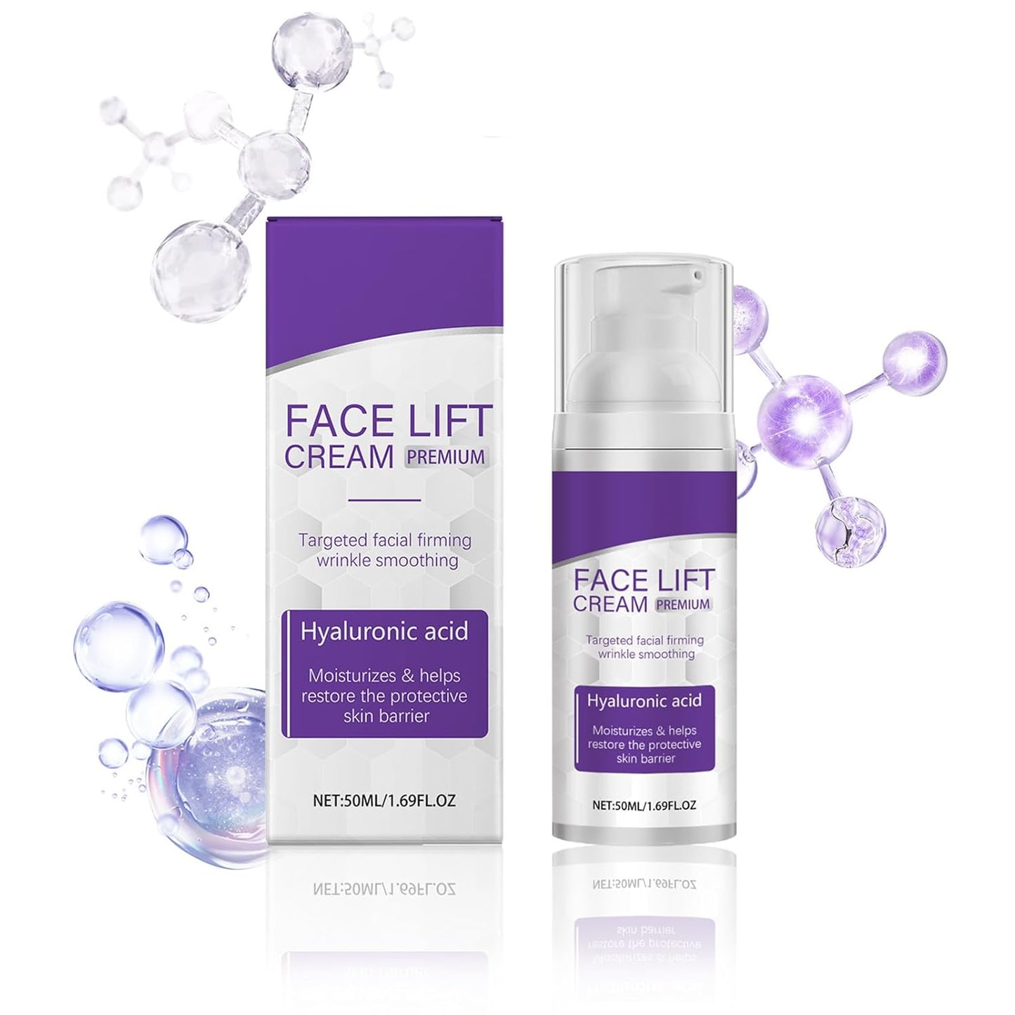 Instant Face Lift Serum – Facial Firming Cream for Women | Rapid Lift Advanced Neck Serum & Skin Tightening Cream – Smooth Fine Lines & Firm Sagging Skin