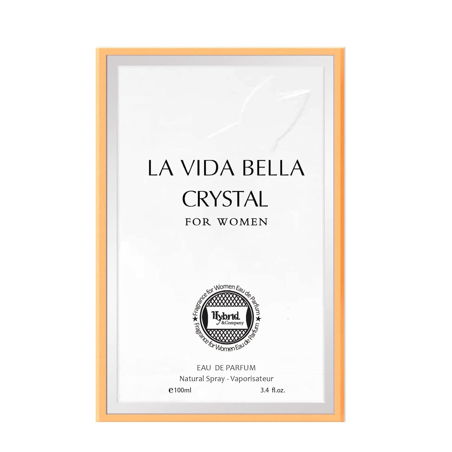 Hybrid & Company La Vida Bella Crystal For Women Eau De Parfum Natural Spray Vaporisateur 3.4 FL.OZ