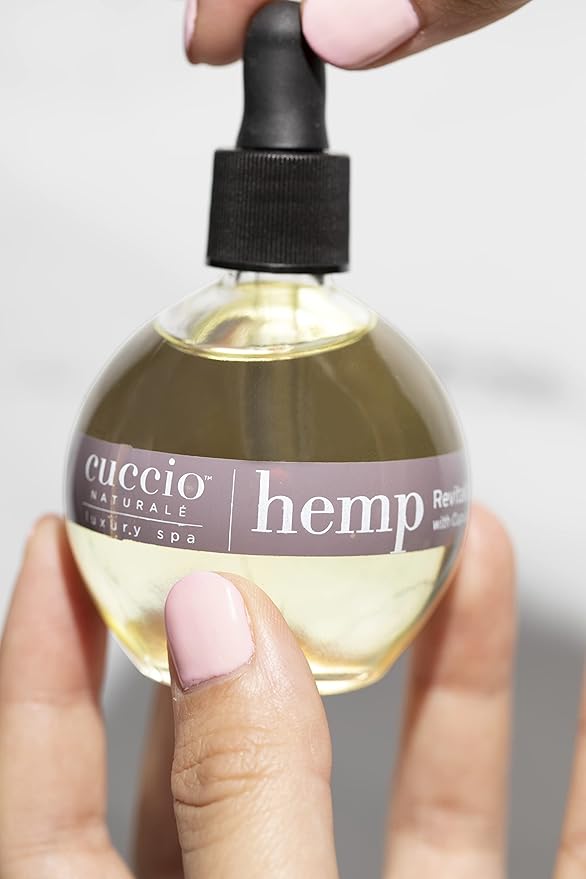 Cuccio Naturale Hemp Revitalizing Oil With Capuacu And Chia - Renewing Body Oil - Moisturizing Therapy To Repair Dry Skin - All Natural, Paraben Free Formula - Hands, Feet And Body - 2.5 Oz