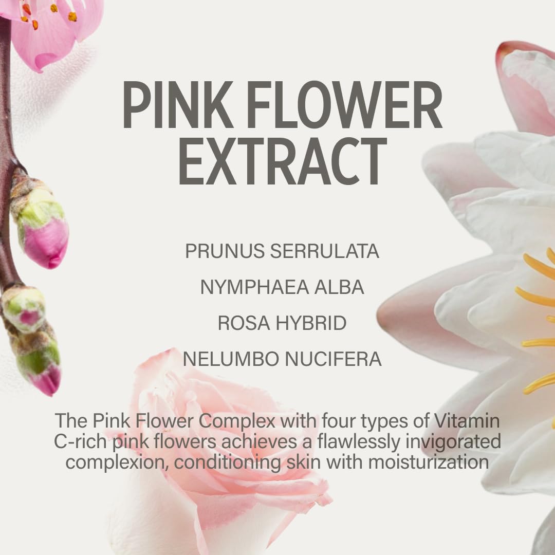 KEYTH PINK FLOWER TONE UP PRIMER (20ML, 0.67 FL.OZ.) / Color-changing Capsules, Tone Care, Luminous&Radiant Finish, Skin Conditioning, Blemish Cover, Enhancing makeup