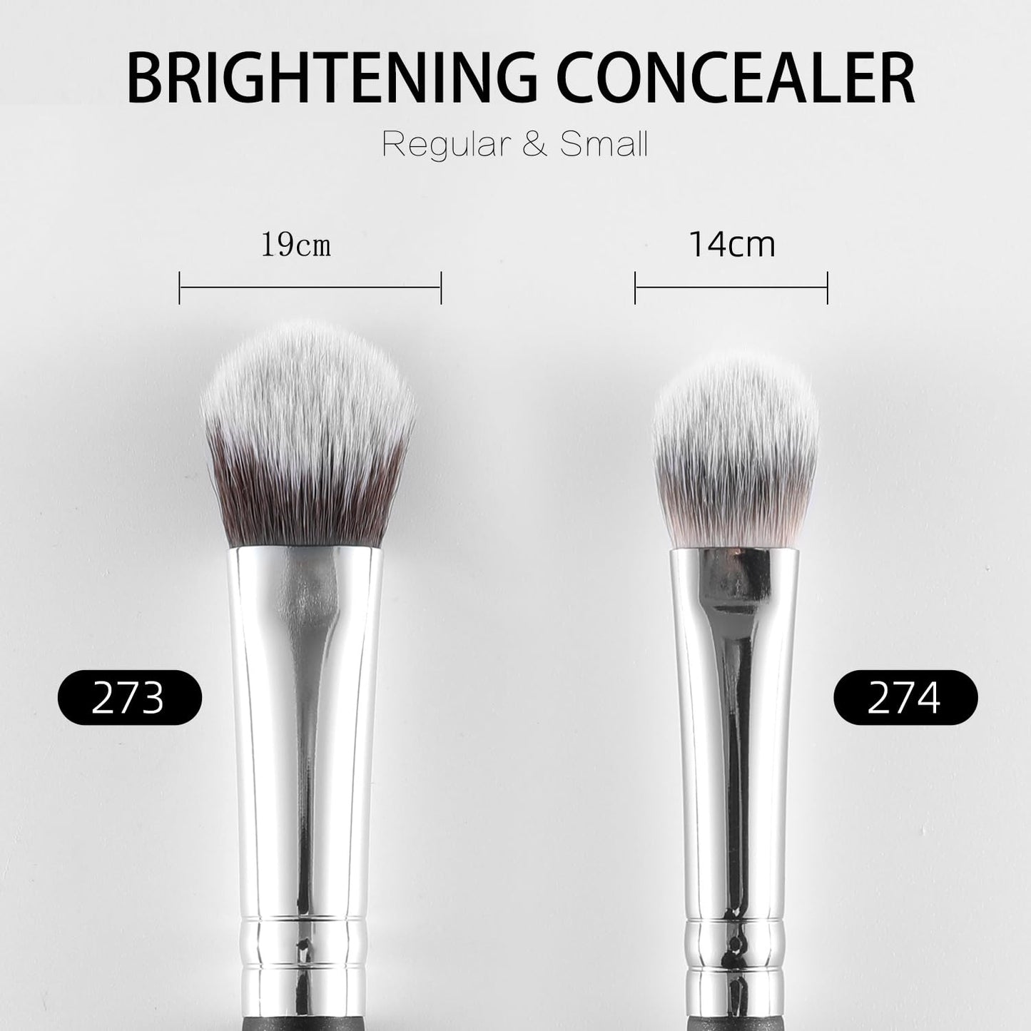 ENERGY Kitten Paw Concealer Brush – Precision Angled Makeup Brush for Under Eye & Spot Coverage – Soft Synthetic Bristles for Liquid & Cream Blending(273 Brightening Concealer Brush)
