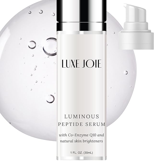 Luminous Peptide Serum Best Anti Aging Facial Treatment Skin Care Improve Fine Lines, Hydrate, Lifts Plumps Firms Reduce Deep Wrinkles Improve Skin Tone for Men and Women