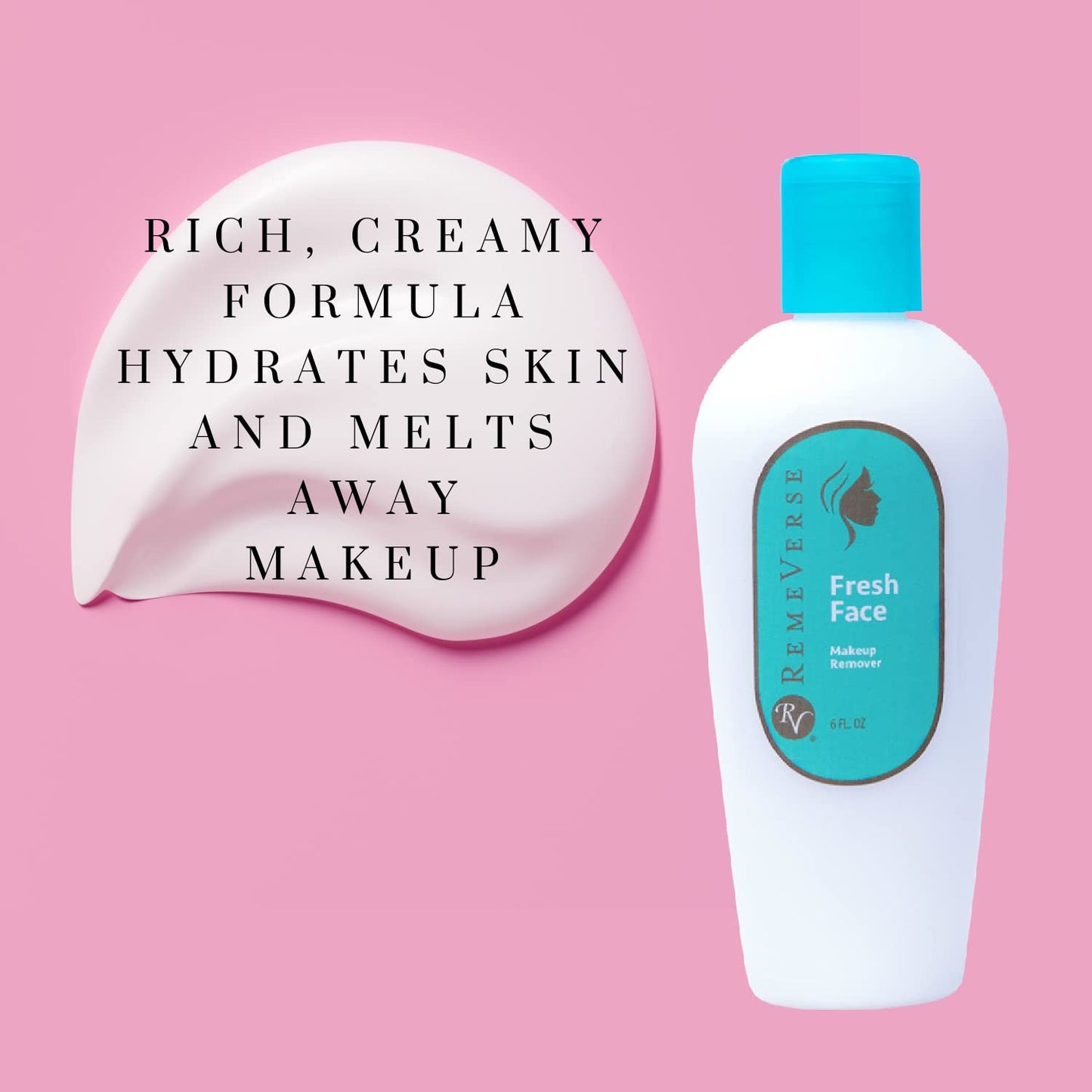 Fresh Face Makeup Remover Lotion; Removes makeup quickly using a moisturizing formulation. Leaves skin soft and dewy. For Daily Use.