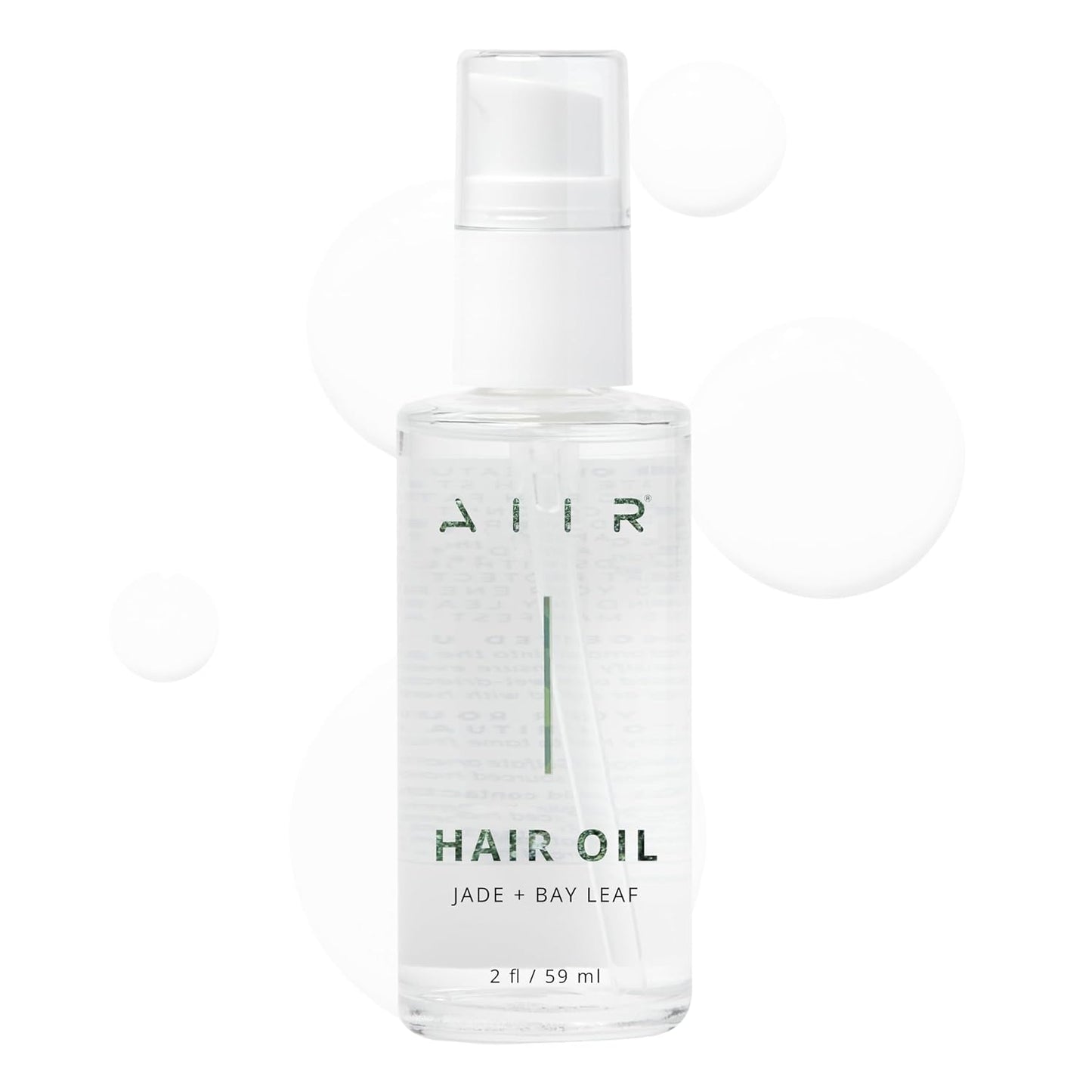 AIIR Jade Hair Oil - Treatment for Dry, Damaged or Curly, Frizzy Hair - Brilliant Shine and Moisture Lock, Hair Products for Women - 2 fl oz