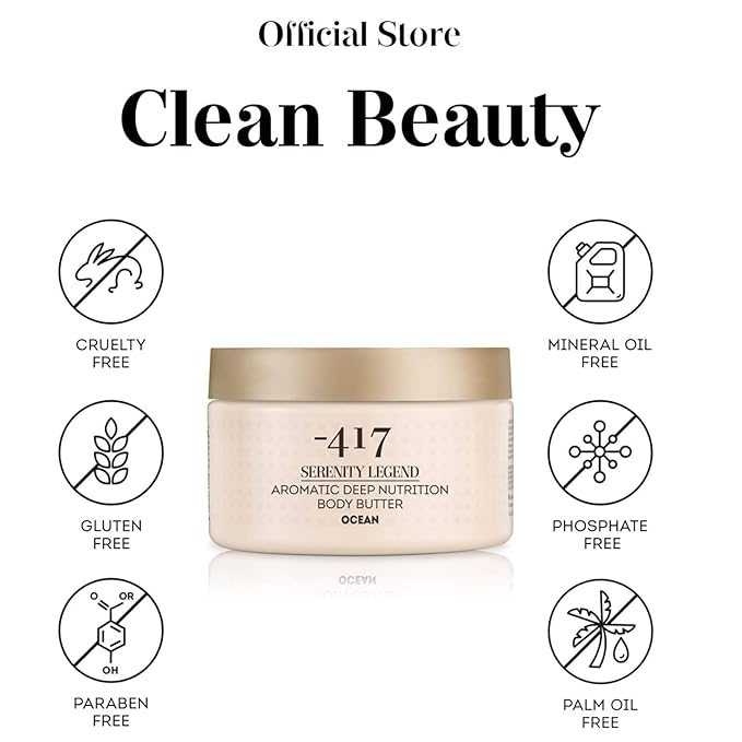 '-417 Dead Sea Cosmetics Milk & Honey Deep Nutrition Body Butter For Dry Skin - Nourishes & Protects from UV Radiation - Softening Body Moisturizer - With Shea Butter & Aloe Vera - All Natural 8.4 oz