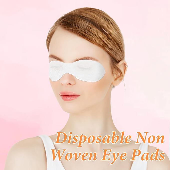 Non-Woven Eye Care Patches Paper, 100 Pieces Disposible Eye Mask Paper Cotton Spa Eyes Care Sheets Pads DIY Skincare Eyes Covers Beauty Tools for Facial Treatments, Moisturizing & Makeup Prep