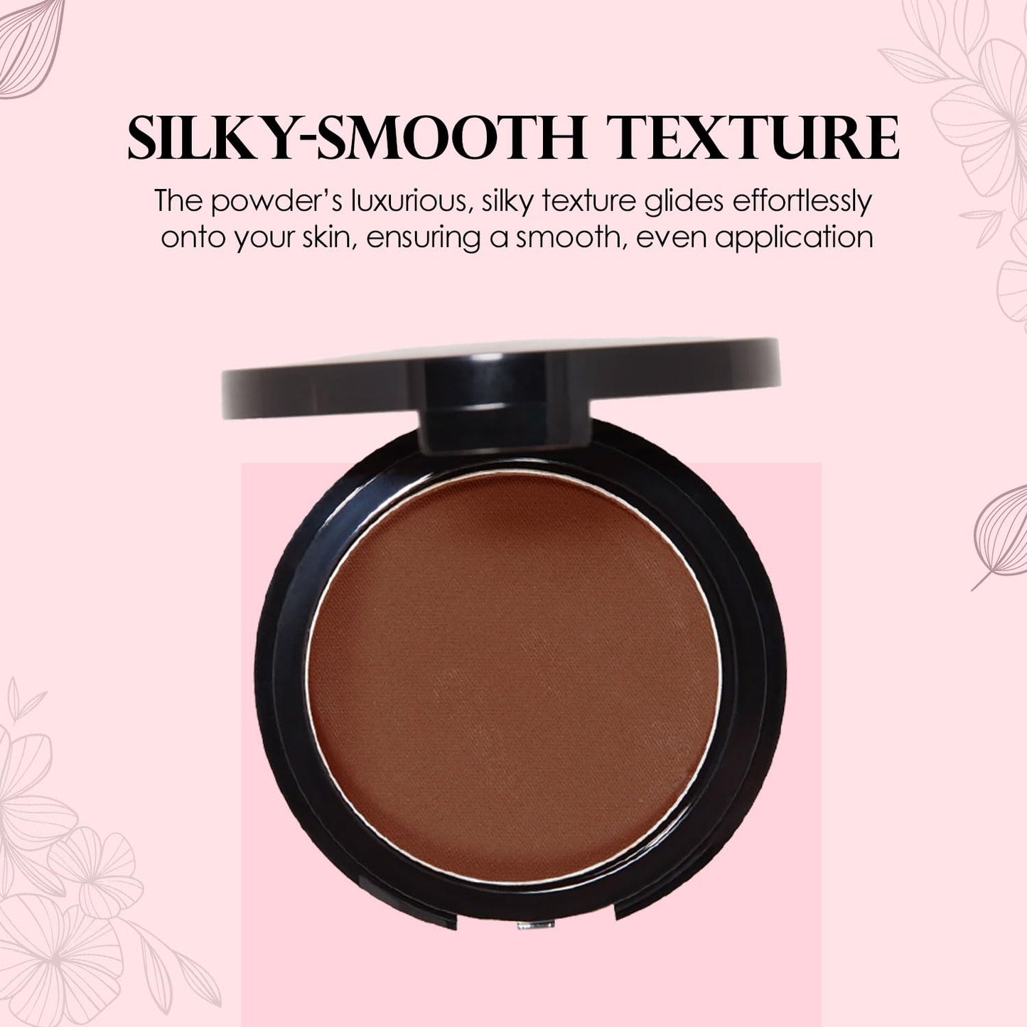 Vera Moore Matte Pressed Powder, Makeup Setting Compact Powder, Face Powder for Full Coverage with Flawless Finish, Shine, Matte Finish for All Skin Types (Antique Brown, 12.5g)