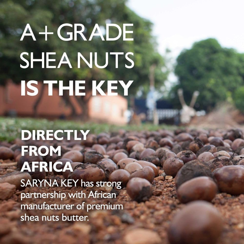 Saryna Key Hair Oil for Damage Repair - Pure African Shea Butter with Keratin & Vitamin E for Hair Treatment - Frizz Control & Split End Repair Hair Serum - Moisturizes, Shines, Softens (50ml/1.87oz)