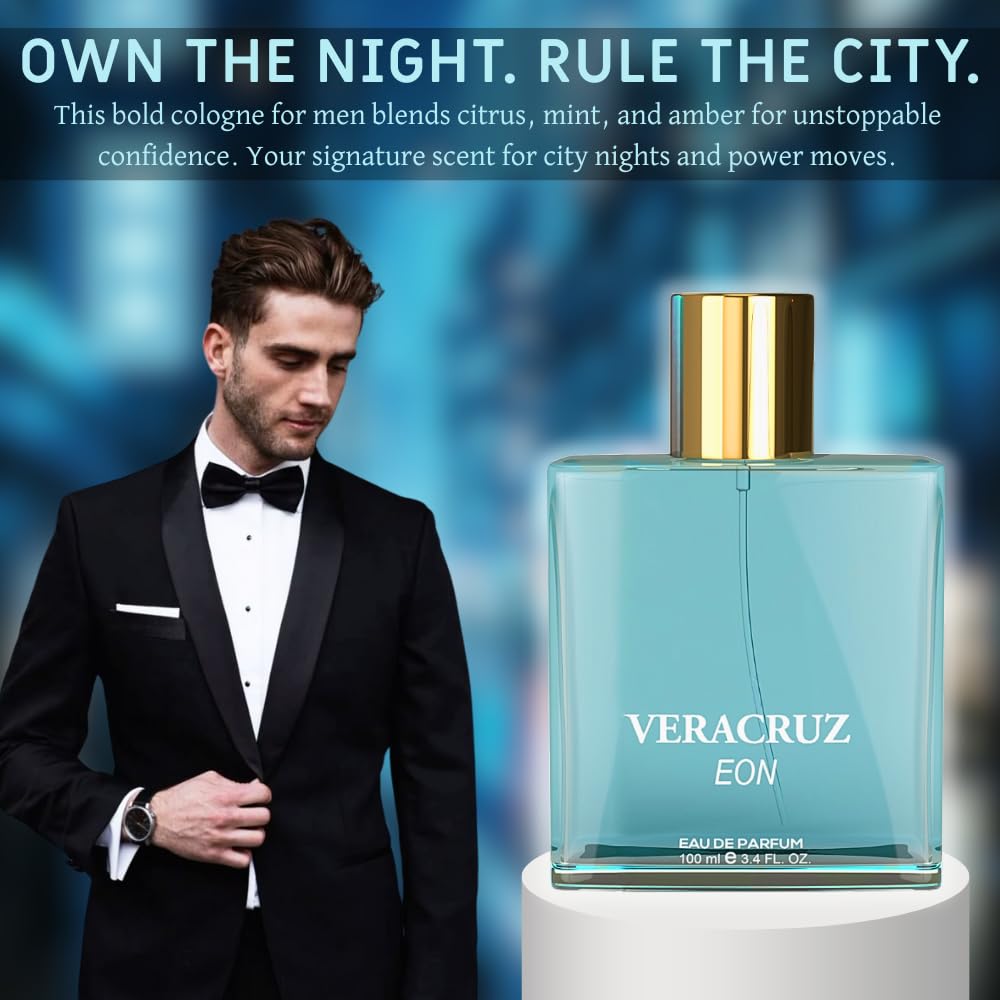 Perfume for Men – INSPIRED by A WORLD RENOWNED MEN’S PERFUME - Mint, Green Apple, Tonka Bean, Vanilla – Fresh, Sweet, Bold, Long-Lasting Eau De Parfum 100ml (3.4 fl oz)