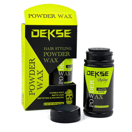 DEKSE Powder Wax 20 g Mattifying Volume Hair Styling Powder Wax, Matte Volume Powder Wax, Powder Wax, Hair Volume Powder 20 g - 0,67 OZ (Pack of 1)