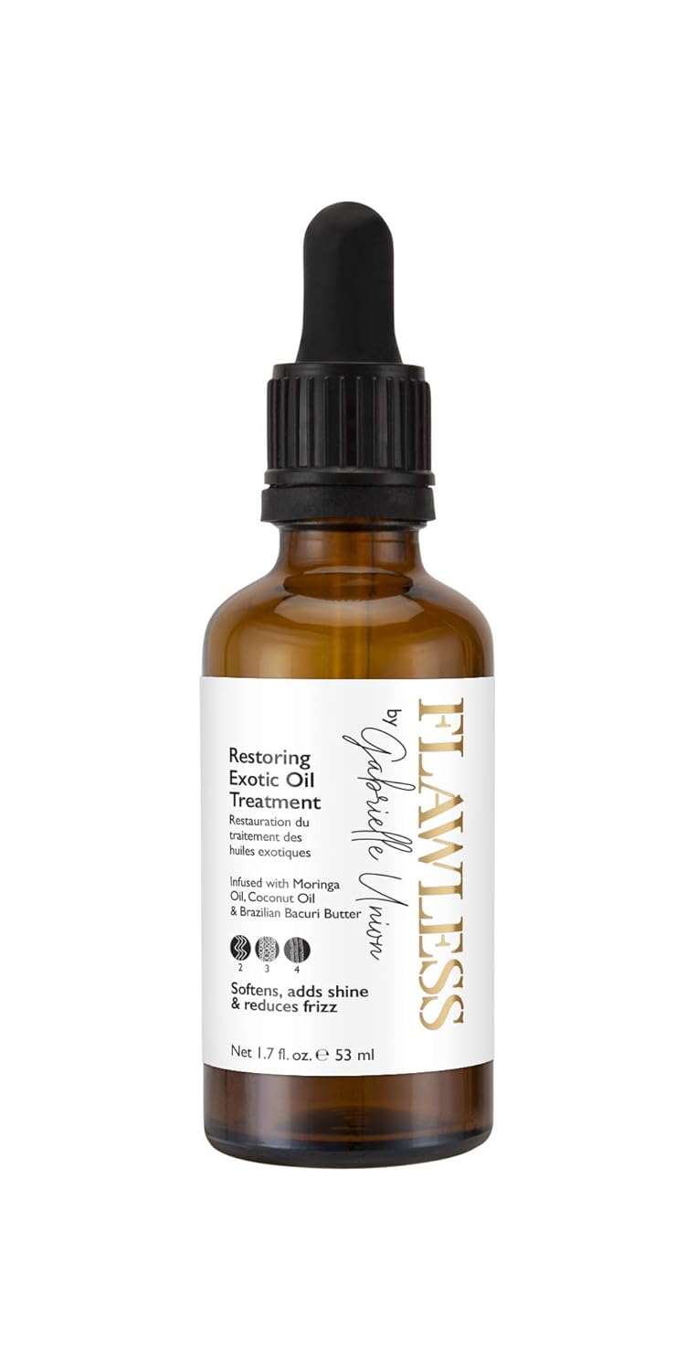 Flawless by Gabrielle Union Restoring Exotic Oil Treatment for Natural Coily Hair, 1.7 OZ