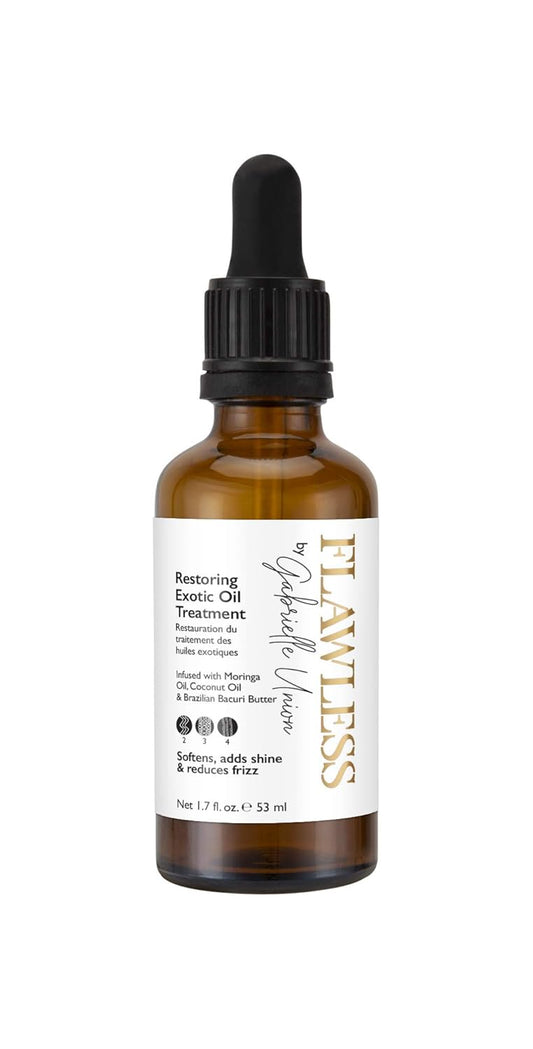 Flawless by Gabrielle Union Restoring Exotic Oil Treatment for Natural Coily Hair, 1.7 OZ
