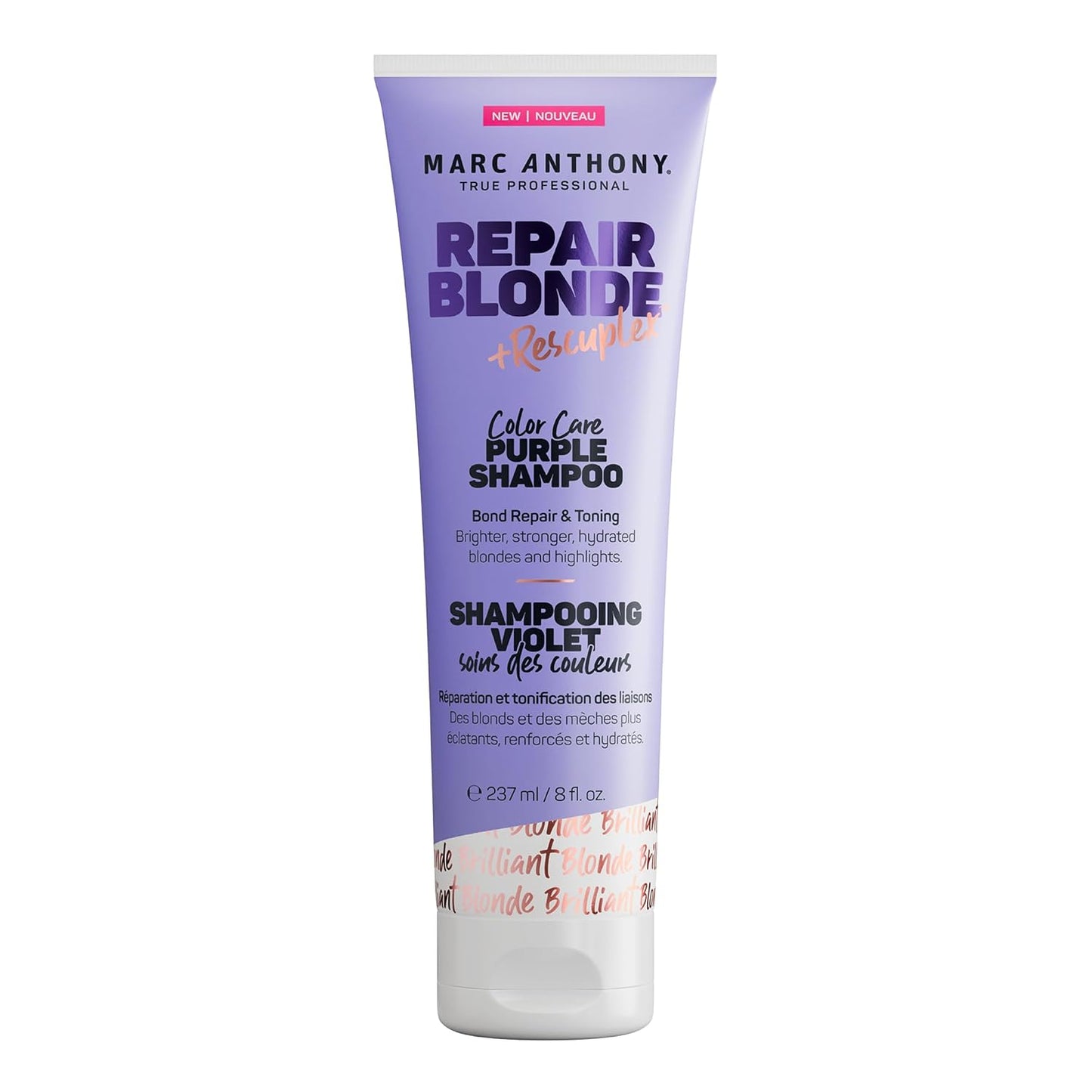 Marc Anthony Purple Shampoo, Repair Blonde Rescueplex Color Care - Neutralizes Brassy Tones and Repairs Bonds, 8oz