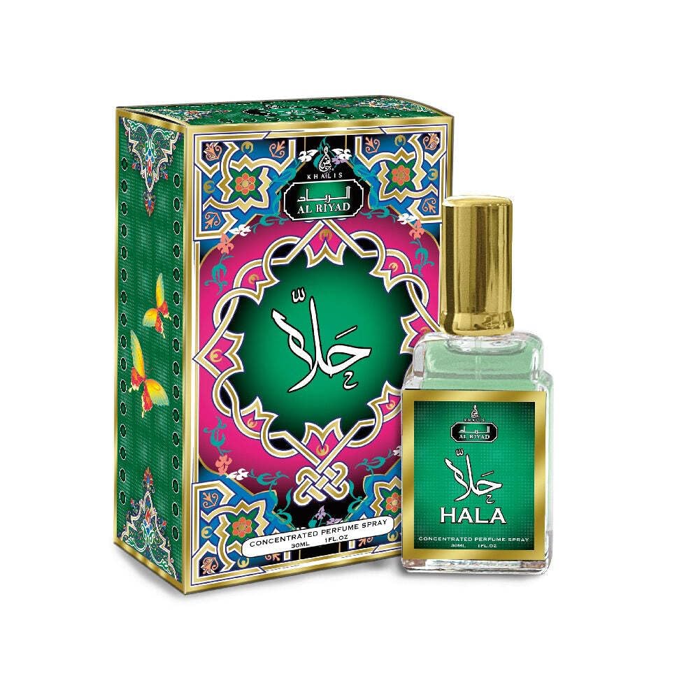 HALA Unisex Oriental Spray Attar, 1.1 oz (30 mL) Eau De Parfum, a fragrance that will leave a lasting impression from the House of AL RIYAD Dubai Perfumes