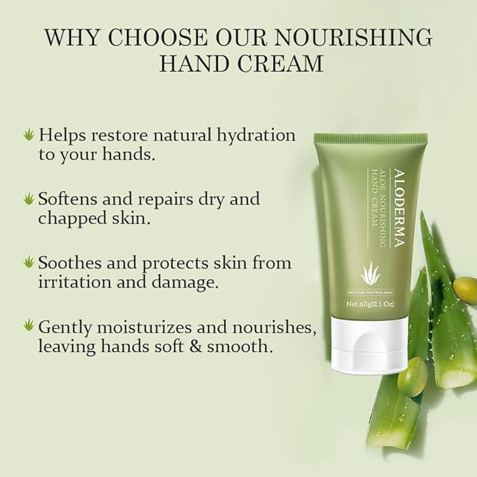 Aloderma Travel Size Soothing Set - 4 Pieces - Cleanser, Cream, Hand Cream, Aloe Vera Gel