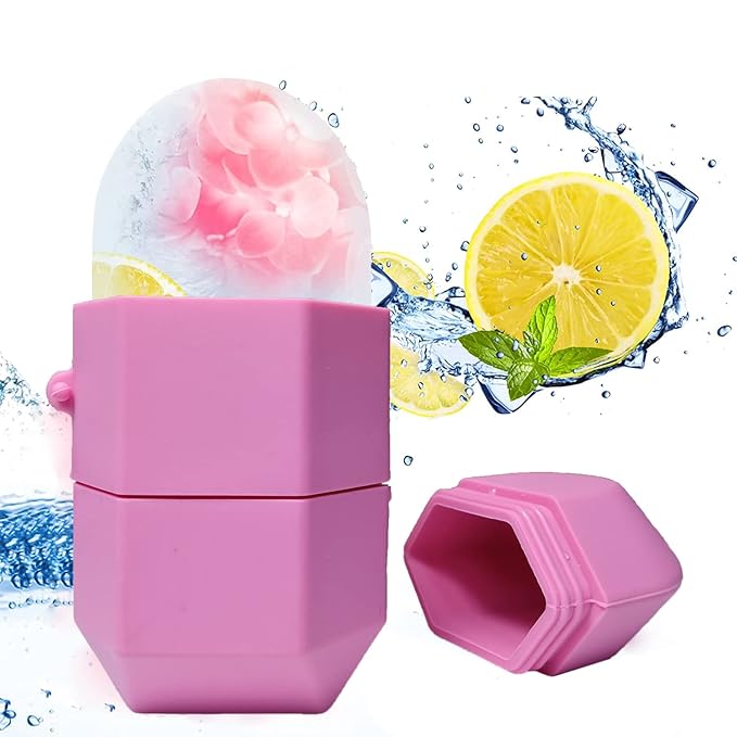 Ice Face Roller, Ice Roller for Face and Eye, Reusable Beauty Ice Facial Roller for Face Skin Care Silicone Ice Stick Face Ice Mold Icing Tool, Gifts for Her
