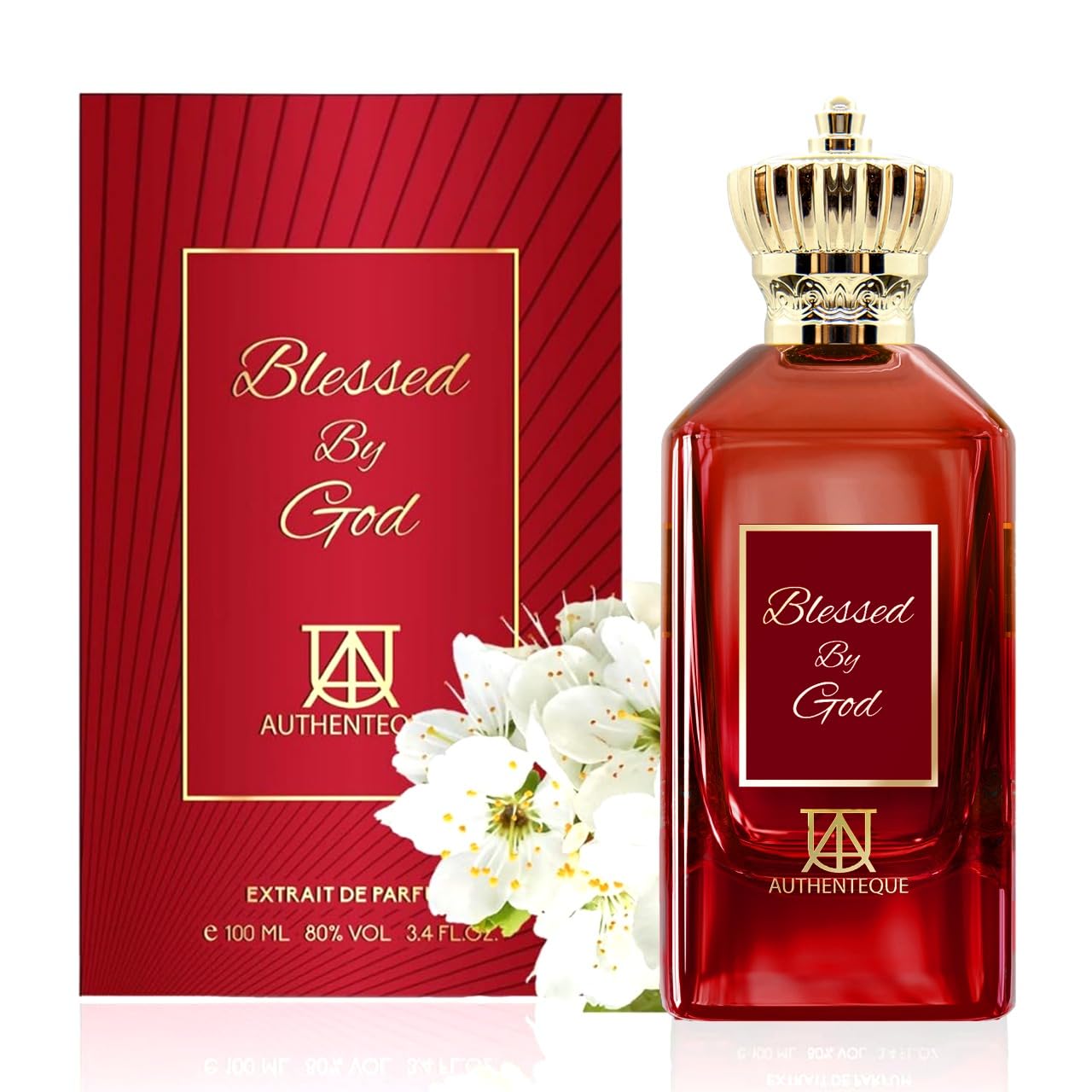 Blessed by God Unisex Perfume - Inspired by B.accarat R.ouge - Long Lasting Arabic Unisex Fragrance - 3.04oz (100ml) - Amberwood, Saffron, Jasmine & Ambergris