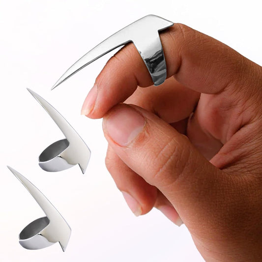 Pro Hair Parting & Sectioning Rings - Stainless Steel Finger Braiding Hair Pick Tools for Durable Dreadlocks Wig, Curling, Weaving, Styling, Balayage, & Quick Installation of Remy Human Hair