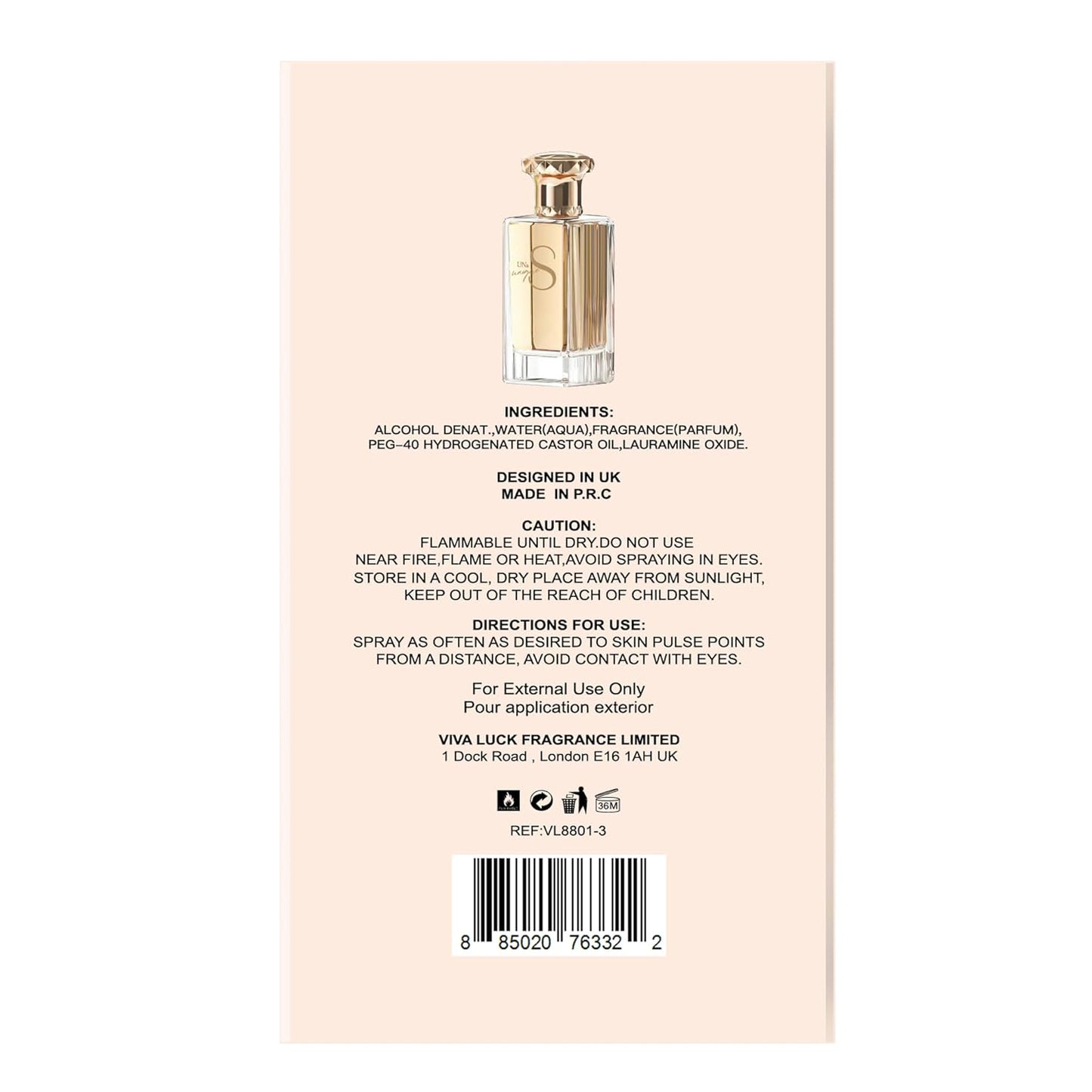 Hybrid & Company Women Sun&Unique Pour Femme Pour Femme Eau De Parfum Vaporisateur Natural Spray 3.4 Fl Oz